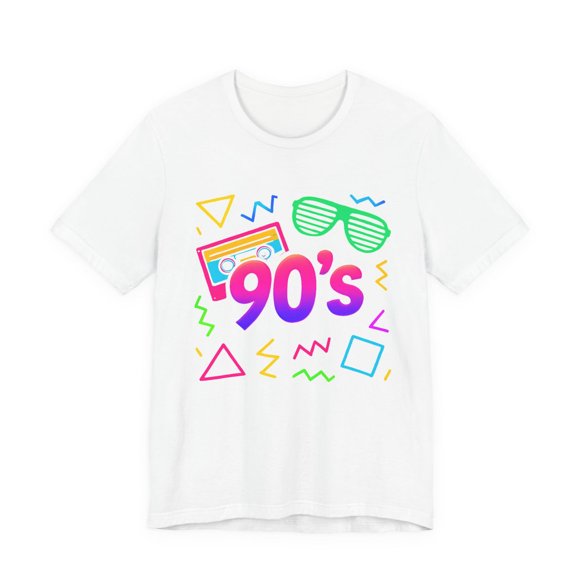 Oldschool-Musik der 90er – Arcade-Vibes. Klassischer 90er-Jahre-Vintage-Look. Retro-T-Shirt „I Heart The Nineties“ aus den 90ern.