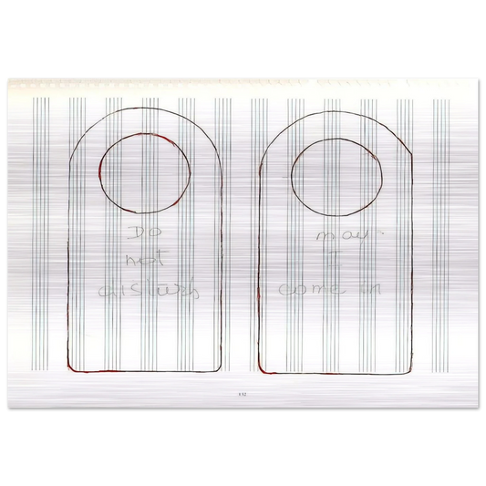 UNTITLED 1995 3 - Louise Bourgeois Brushed Aluminum Print - 70x100 cm / 28x40 inches | Louise Bourgeois Aluminum Print | Louise Bourgeois Prints
