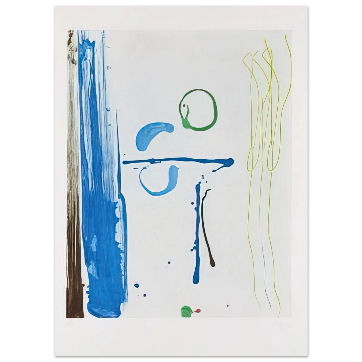 Helen Frankenthaler - Sunshine After Rain - 1987 Wall art - 30x40 cm / 12x16 inches - Premium Wooden Framed Poster With Fine Art Paper-canvas - Wood frame