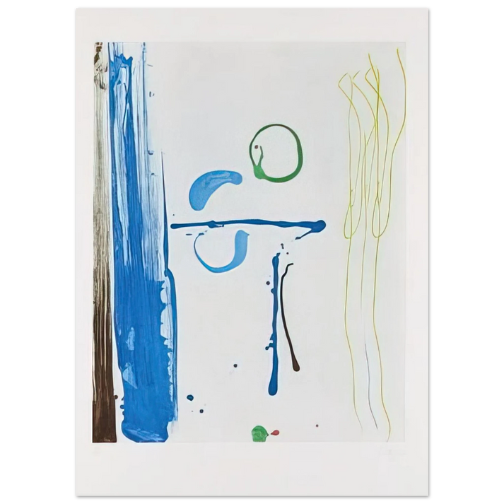 Helen Frankenthaler - Sunshine After Rain - 1987 Wall art - 30x40 cm / 12x16 inches - Premium Wooden Framed Poster With Fine Art Paper-canvas - Wood frame