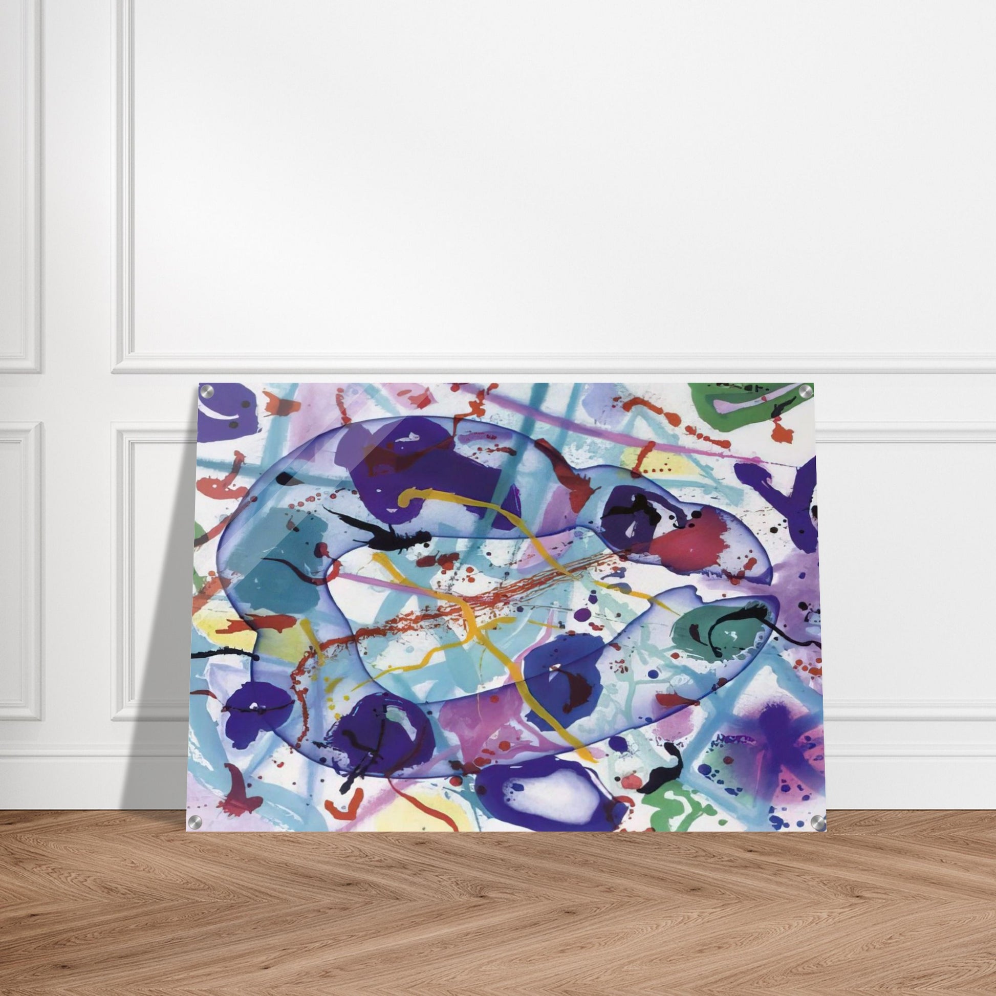 Trietto 4  SFE 077RC  - Sam Francis Acrylic Print - 70x100 cm / 28x40″ inches