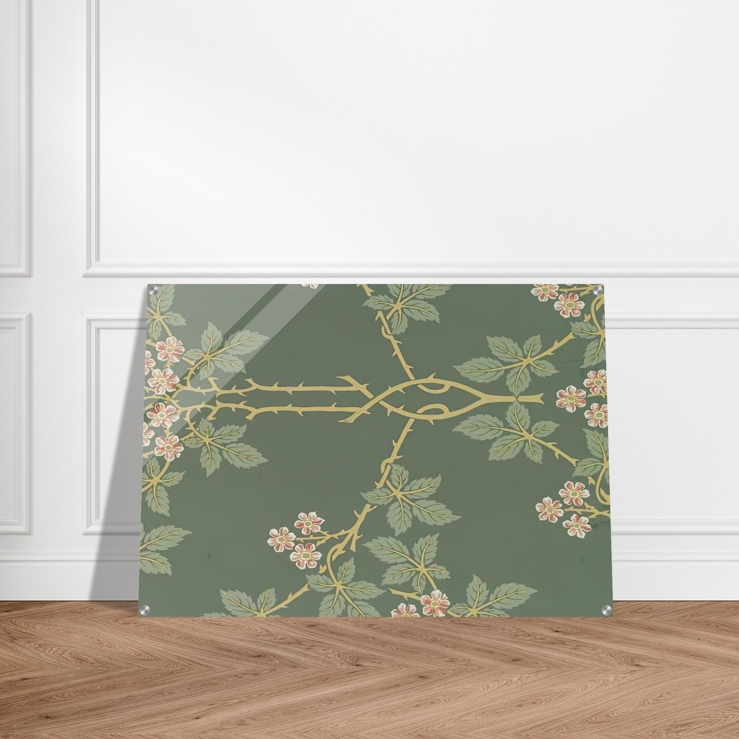 WALLPAPER BLACKBERRY PATTERN 388 1917 - William Morris Acrylic Print - 70x100 cm / 28x40″ inches