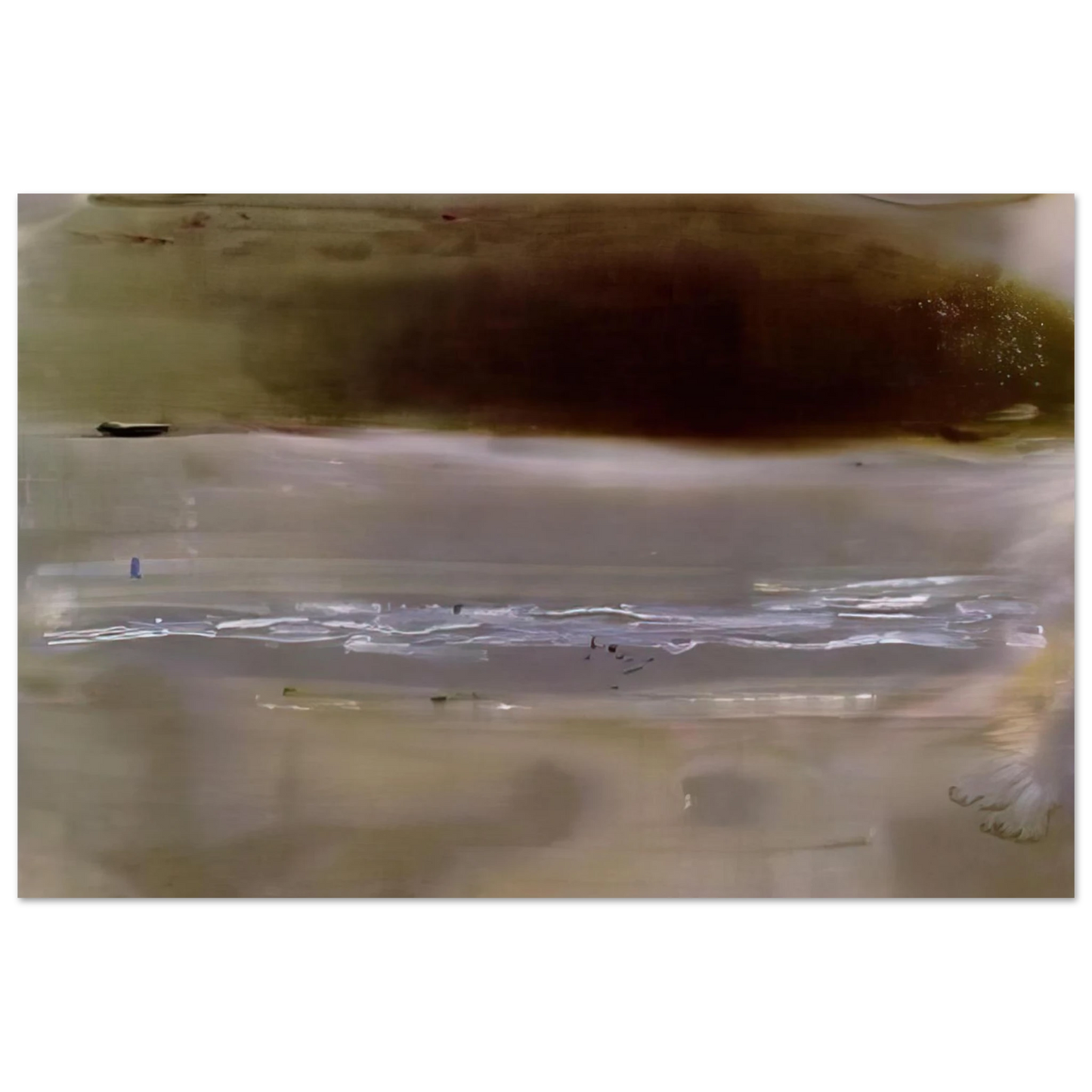 Helen Frankenthaler - Viewpoint II - 1979 Wall art - 27x35 cm / 11x14 inches - Premium Wooden Framed Poster With Fine Art Paper-canvas - White frame