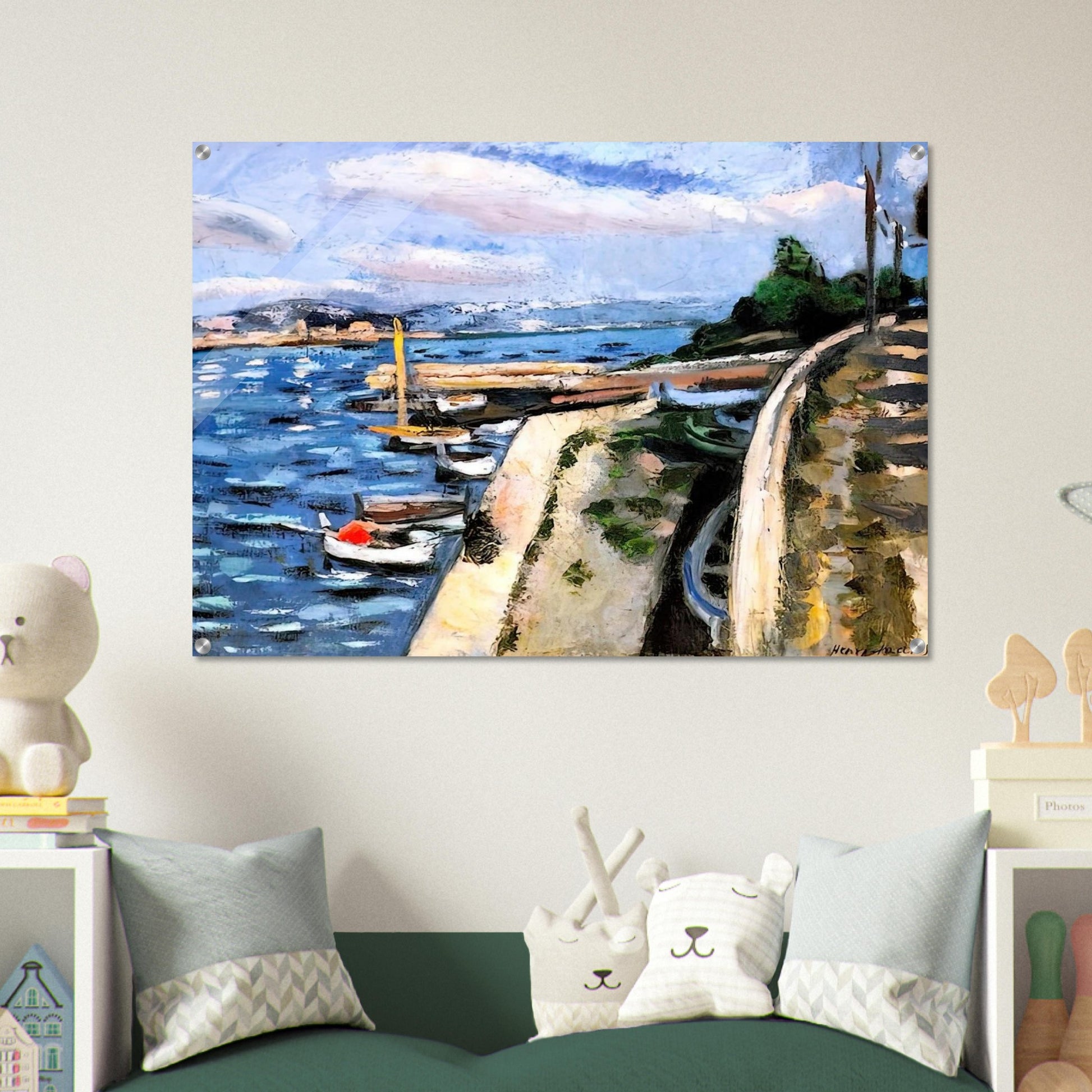 VIEW OF ANTIBES 1925 - Henri Matisse Acrylic Print - 70x100 cm / 28x40″ inches