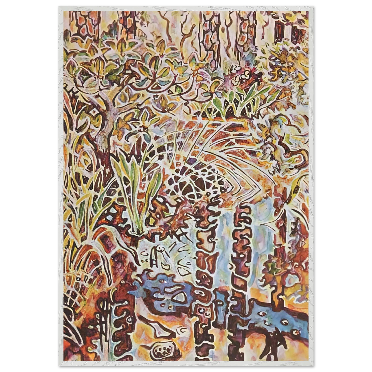 Walter Inglis Anderson - Walter Anderson Wall art - A3 (29.7 x 42  cm) - Premium Wooden Framed Poster With Fine Art Paper-canvas - Black frame
