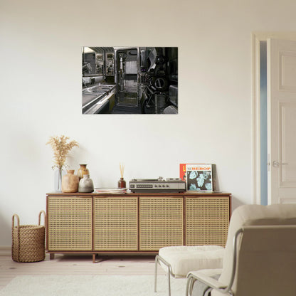 Syd Mead - Syd Mead Brushed Aluminum Print - 70x100 cm / 28x40 inches | Syd Mead Aluminum Print | Syd Mead Prints