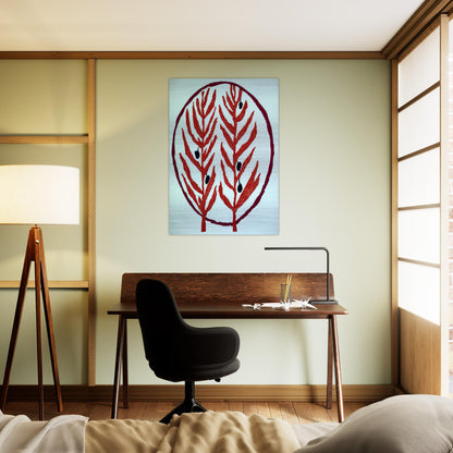 THE OLIVE BRANCH 2004 - Louise Bourgeois Brushed Aluminum Print - 70x100 cm / 28x40 inches | Louise Bourgeois Aluminum Print | Louise Bourgeois Prints