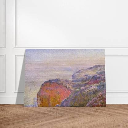 Cliff near Dieppe in the Morning - claude monet Brushed Aluminum Print - 70x100 cm / 28x40 inches | claude monet Aluminum Print | claude monet Prints