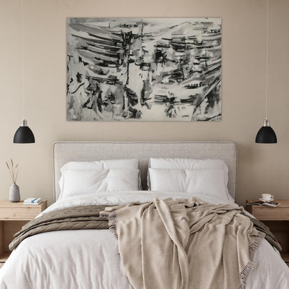 Composition - 1955 - Maria Helena Vieira da Silva Art Prints - 100x150 cm / 40x60″ inches | Maria Helena Vieira da Silva Poster | Maria Helena Vieira da Silva Prints
