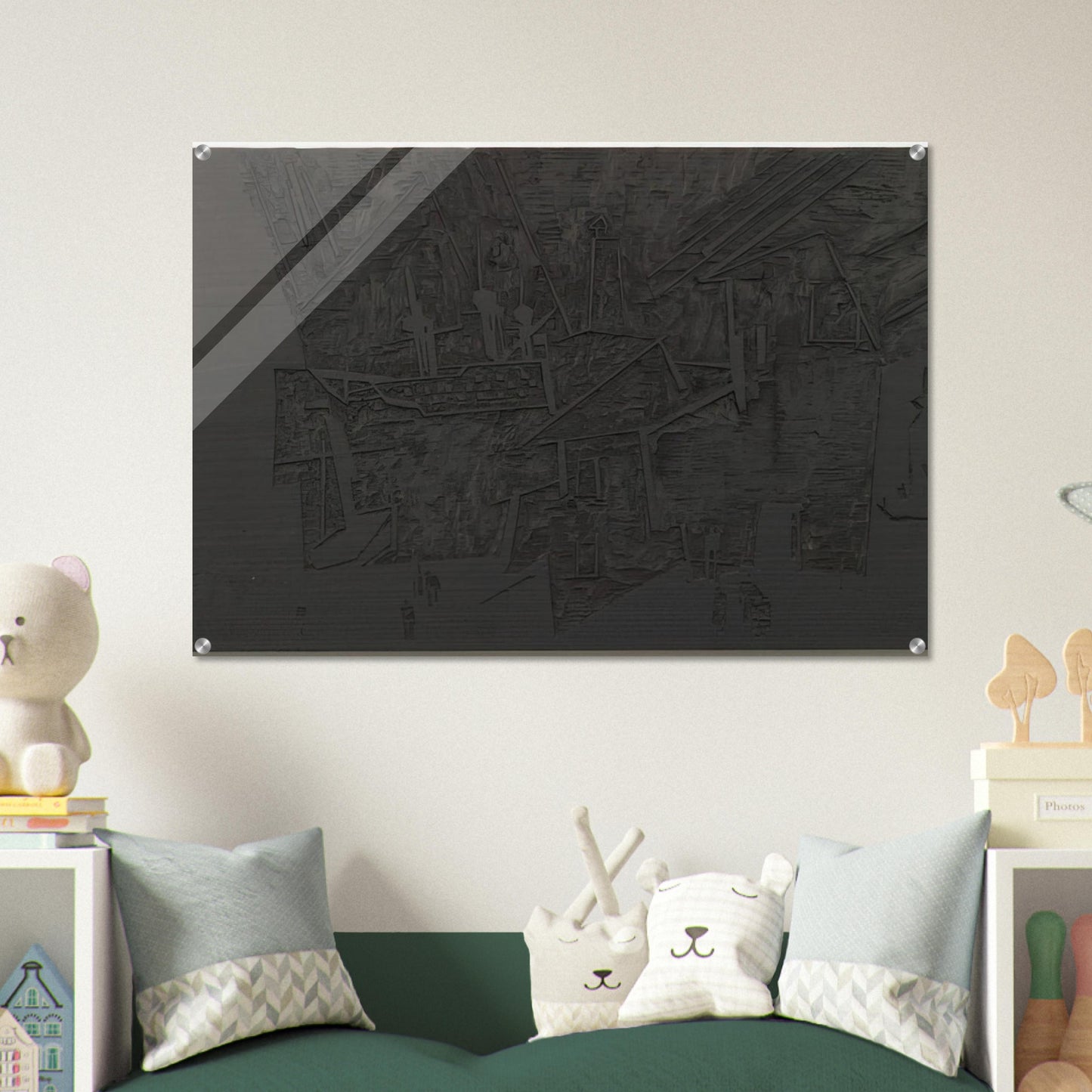 WOODBLOCK FOR THE HARBOR HAFEN 1918 - Lyonel Feininger Acrylic Print - 70x100 cm / 28x40″ inches