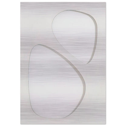 Volume bianco - 1959 - Dadamaino Brushed Aluminum Print - 70x100 cm / 28x40 inches | Dadamaino Aluminum Print | Dadamaino Prints
