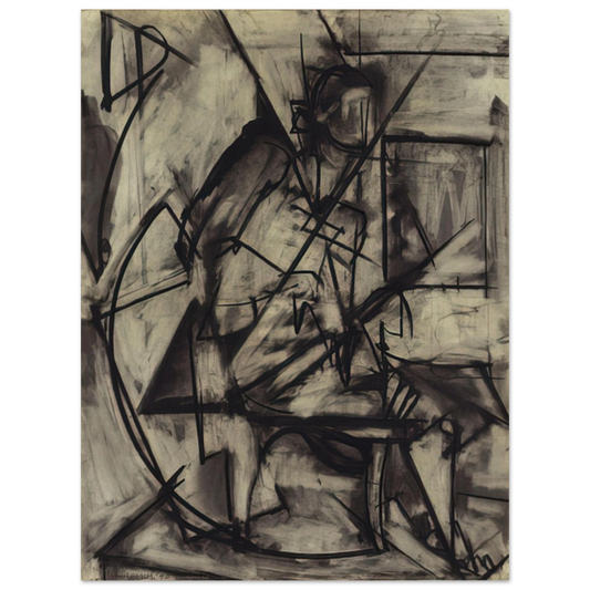 Lee Krasner - Seated Nude  75x100 cm / 30x40inches Fine Art Poster