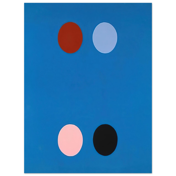 Thomas Downing - France Blue - 1965  75x100 cm / 30x40inches Fine Art Poster