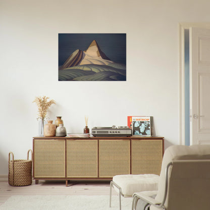 Isolation Peak, Rocky Mountains - 1930 - Lawren Harris Brushed Aluminum Print - 70x100 cm / 28x40 inches | Lawren Harris Aluminum Print | Lawren Harris Prints