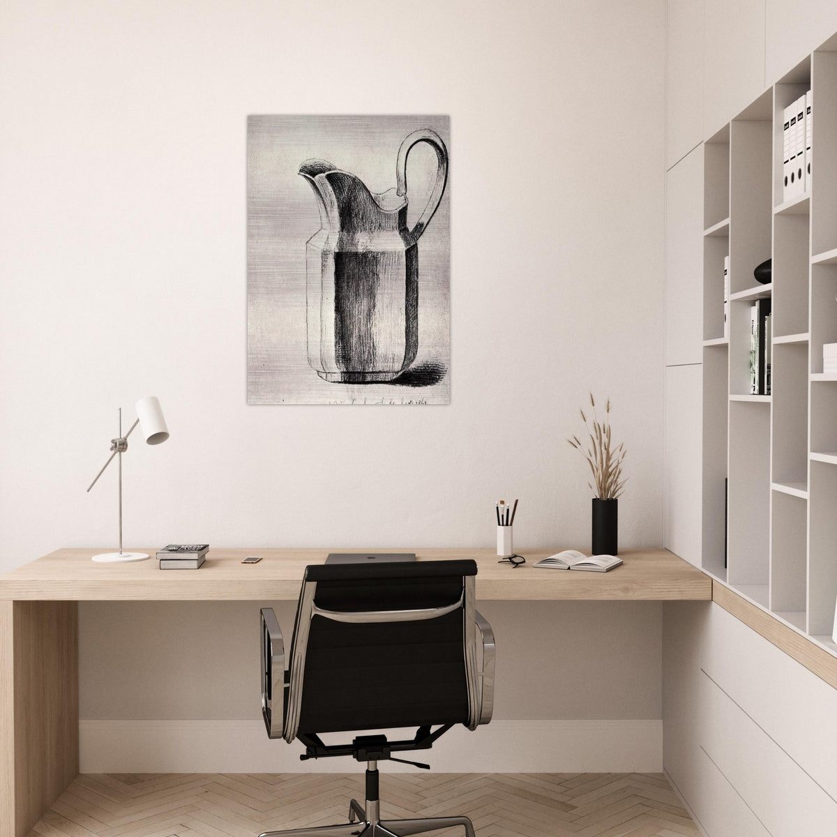 Milk Jug - Vincent van Gogh Brushed Aluminum Print - 70x100 cm / 28x40 inches | Vincent van Gogh Aluminum Print | Vincent van Gogh Prints