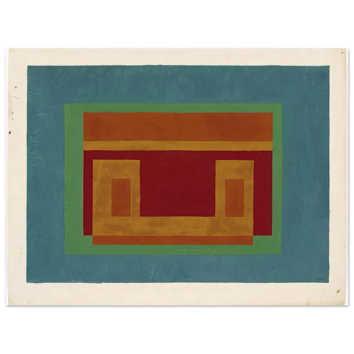 Josef Albers - VARIANT ADOBE 1947  75x100 cm / 30x40inches Fine Art Poster