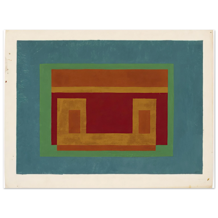 Josef Albers - VARIANT ADOBE 1947  75x100 cm / 30x40inches Fine Art Poster