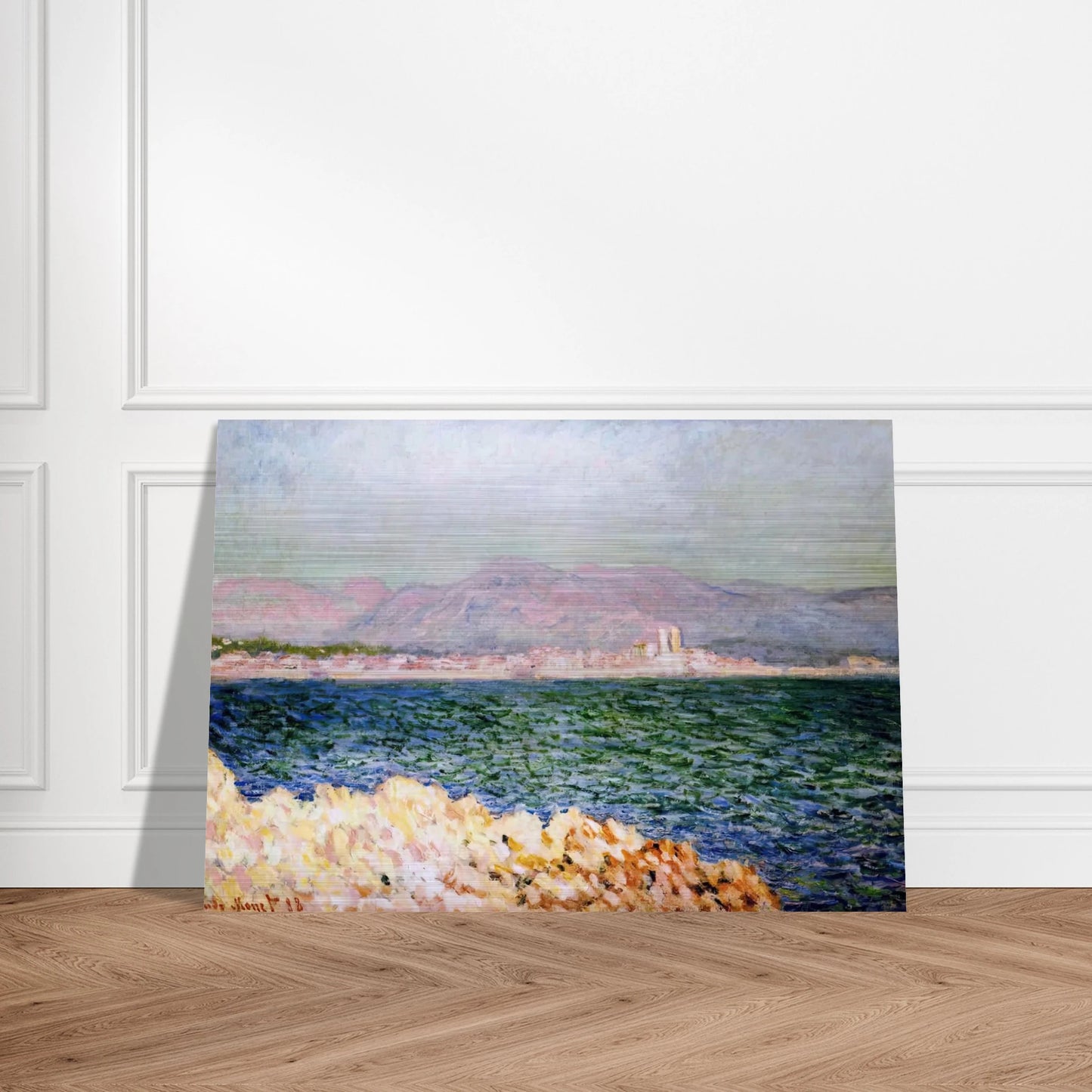 The Gulf of Antibes - claude monet Brushed Aluminum Print - 70x100 cm / 28x40 inches | claude monet Aluminum Print | claude monet Prints