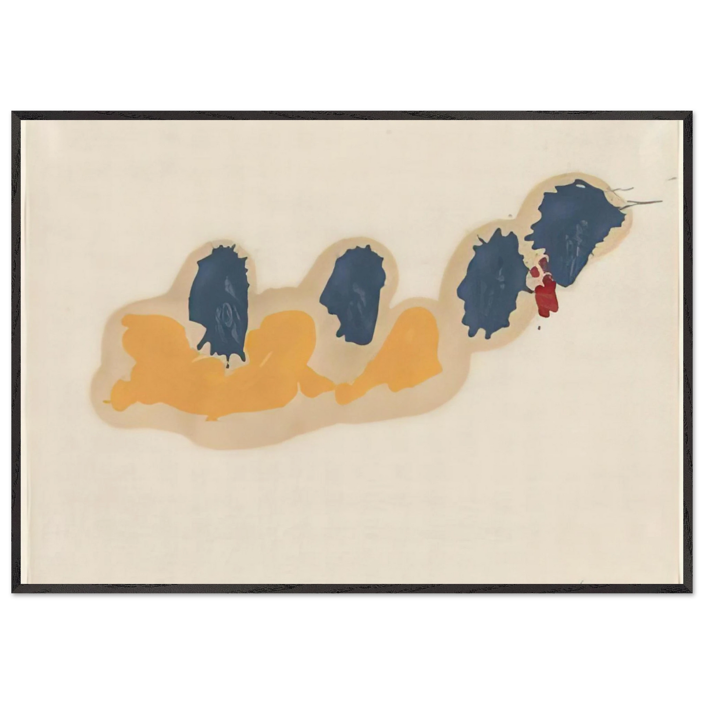 Helen Frankenthaler - April IV - 1960 Wall art - 30x45 cm / 12x18 inches - Fine Art Poster-canvas - -