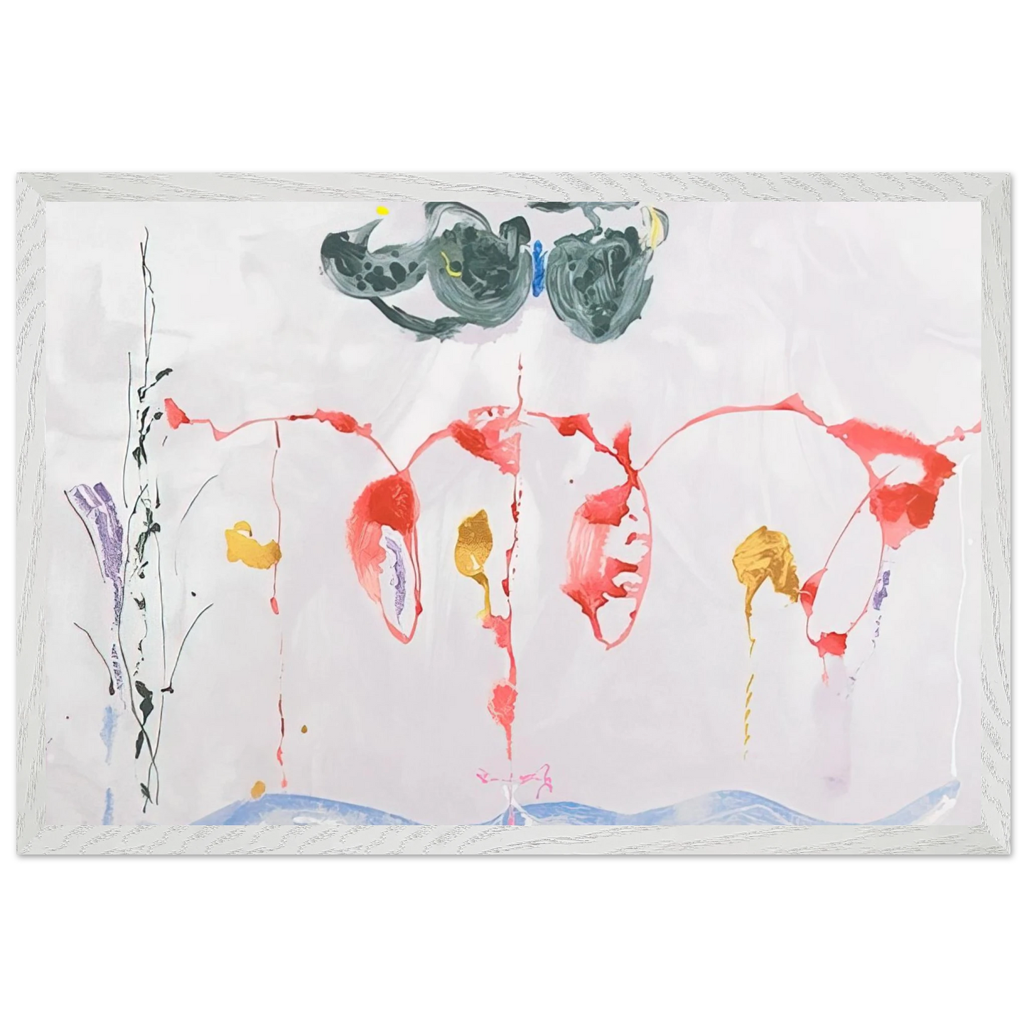 Helen Frankenthaler - Aerie - 2009 Wall art - 45x60 cm / 18x24 inches - Fine Art Poster-canvas - -