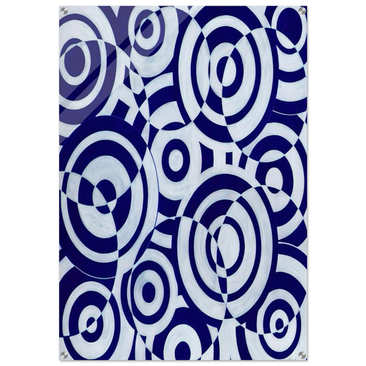 Untitled Interférences polychromes - 1956 - Antonio Asis Acrylic Print - 70x100 cm / 28x40″ inches | Antonio Asis Wall Art | Antonio Asis Prints