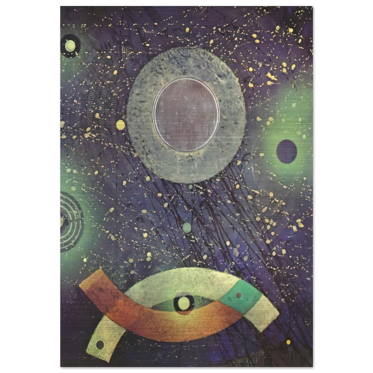 La Dernière Forêt - Max Ernst Brushed Aluminum Print - 70x100 cm / 28x40 inches | Max Ernst Aluminum Print | Max Ernst Prints