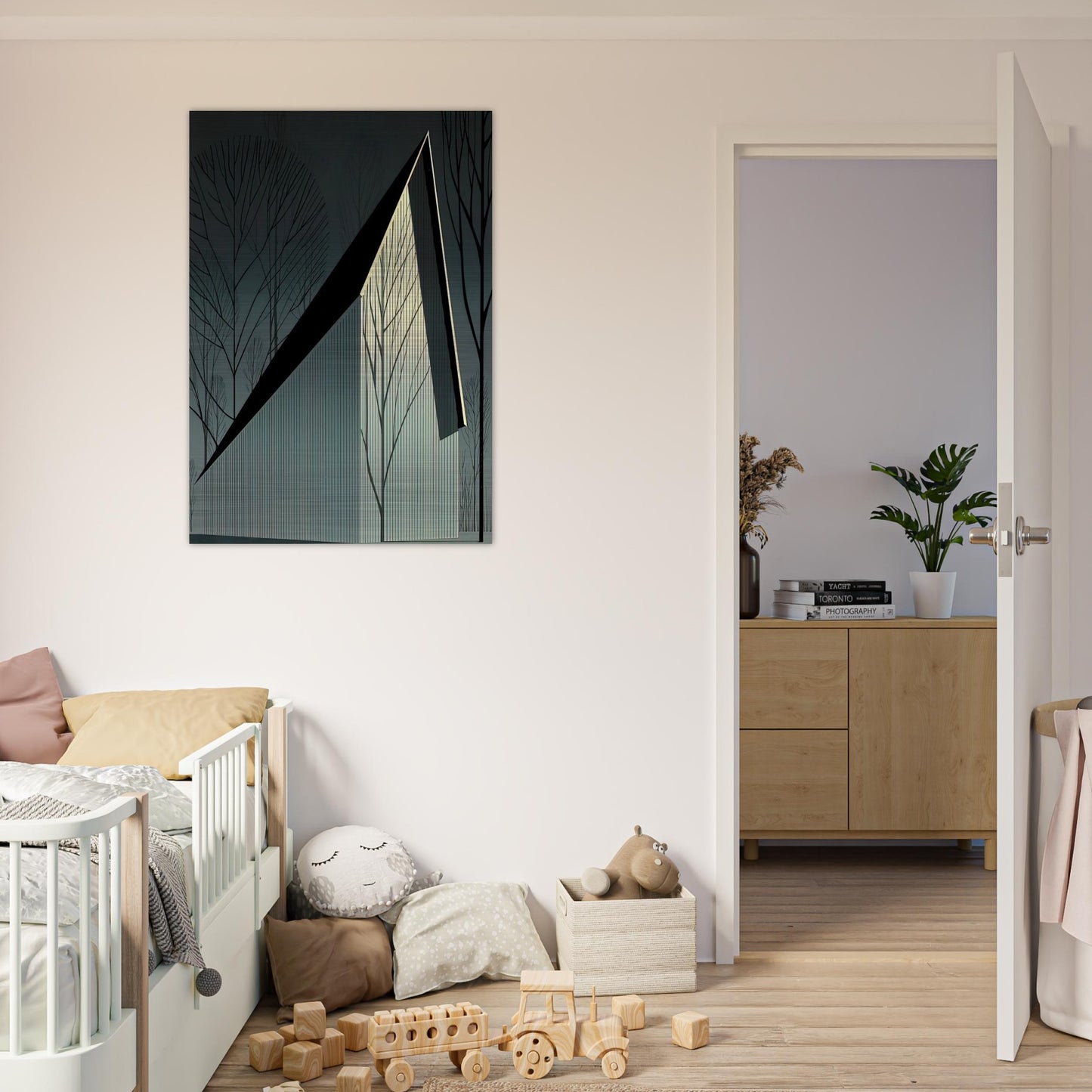 Pearl - Eyvind Earle Brushed Aluminum Print - 70x100 cm / 28x40 inches | Eyvind Earle Aluminum Print | Eyvind Earle Prints