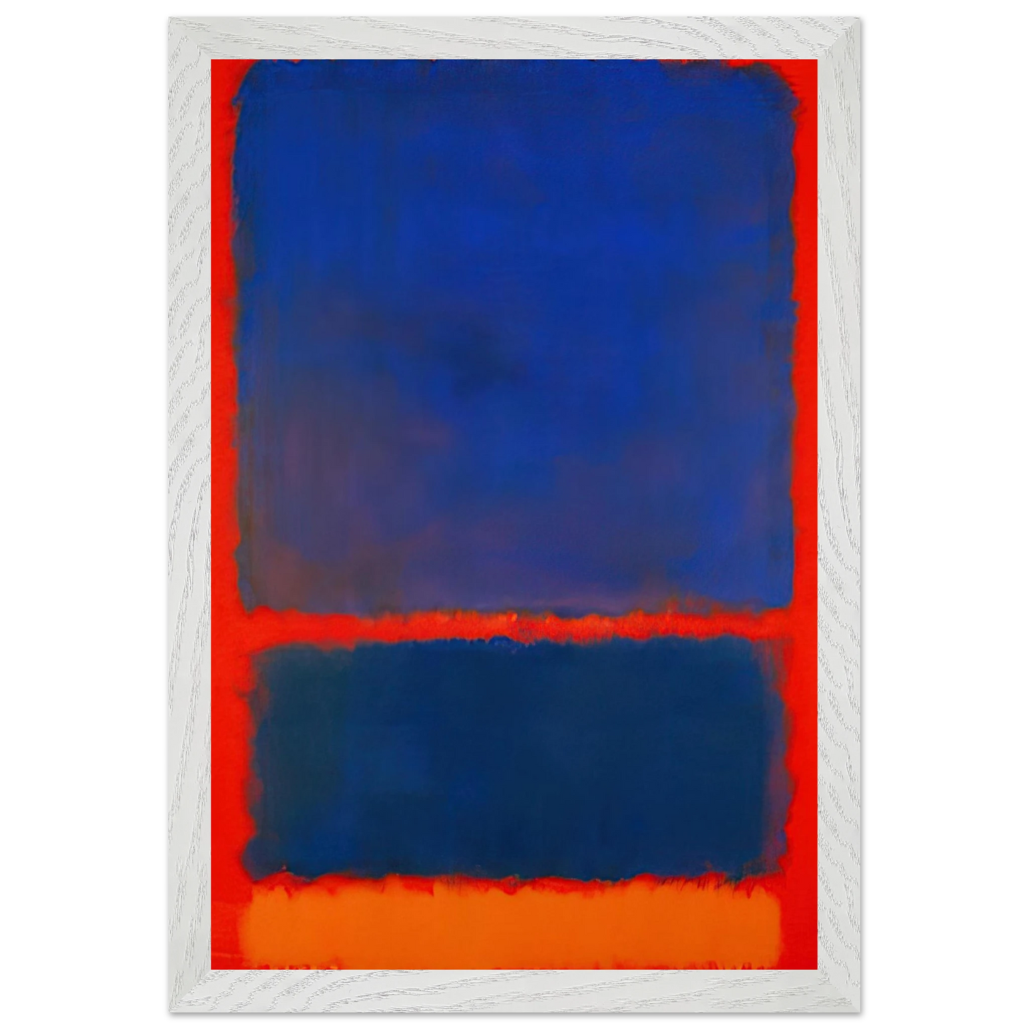 Mark Rothko - Blue, Orange, Red - 1961 Wall Art - 21x29.7 cm / 8x12" - Premium Wooden Framed Poster With Fine Art Paper-canvas - Black frame