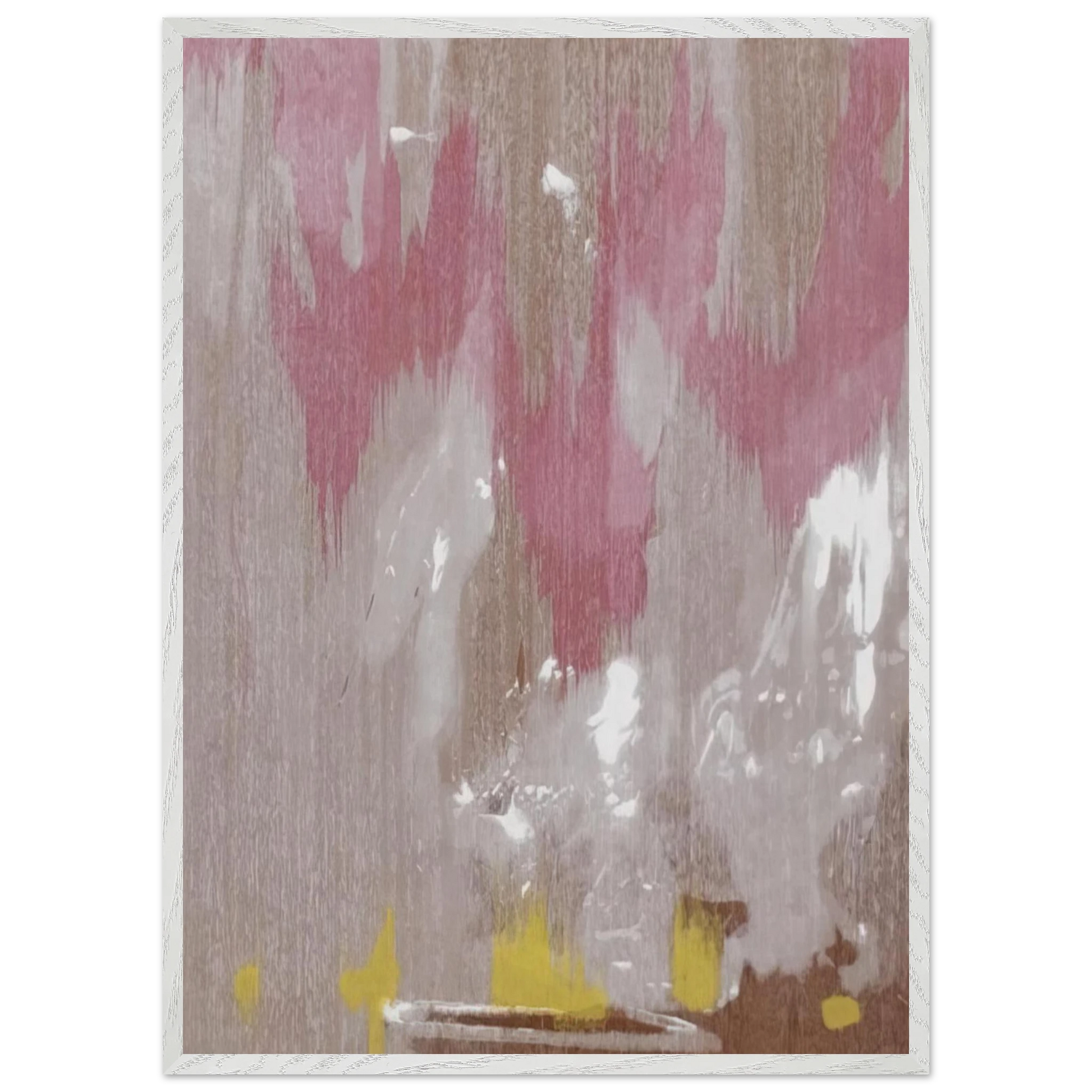 Helen Frankenthaler - Tales of Genji IV - 1998 Wall art - 13x18 cm / 5x7 inches - Premium Wooden Framed Poster With Fine Art Paper-canvas - Wood frame