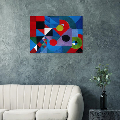 RHYTHM COLOUR - Sonia Delaunay Brushed Aluminum Print - 70x100 cm / 28x40 inches | Sonia Delaunay Aluminum Print | Sonia Delaunay Prints