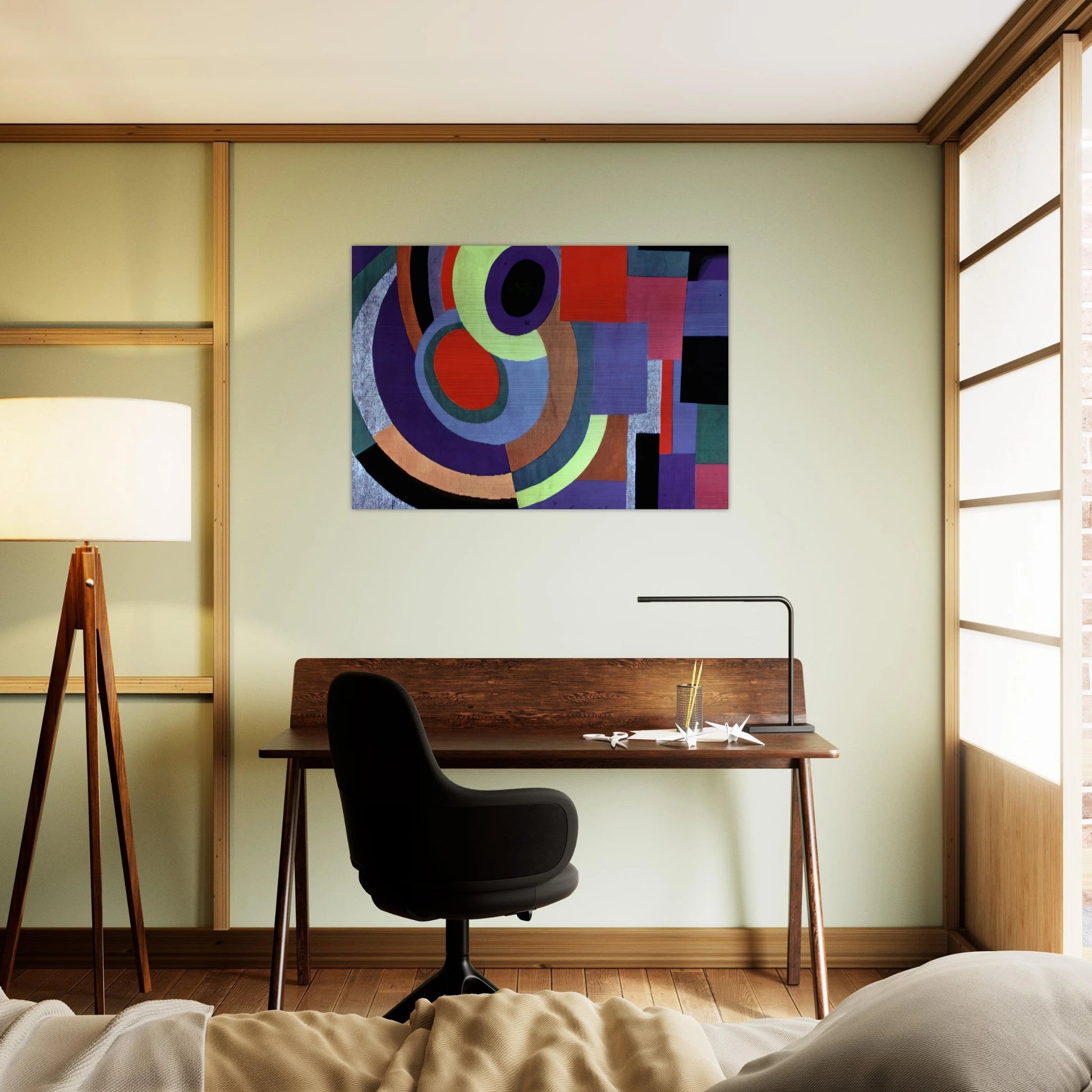 ICARUS - Sonia Delaunay Brushed Aluminum Print - 70x100 cm / 28x40 inches | Sonia Delaunay Aluminum Print | Sonia Delaunay Prints