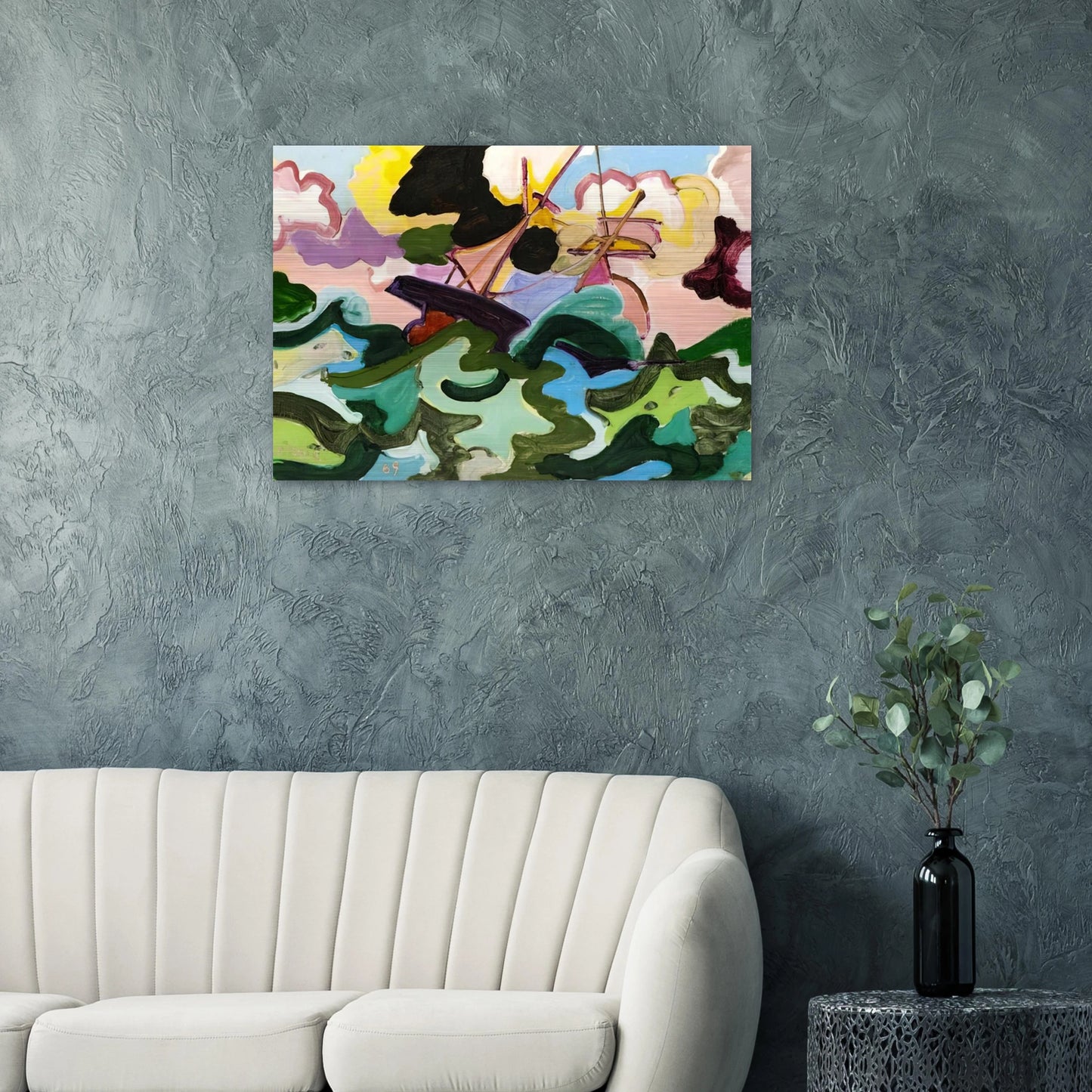 En fuite - Fauvism, Tachisme - Charles Lapicque Brushed Aluminum Print - 70x100 cm / 28x40 inches | Charles Lapicque Aluminum Print | Charles Lapicque Prints