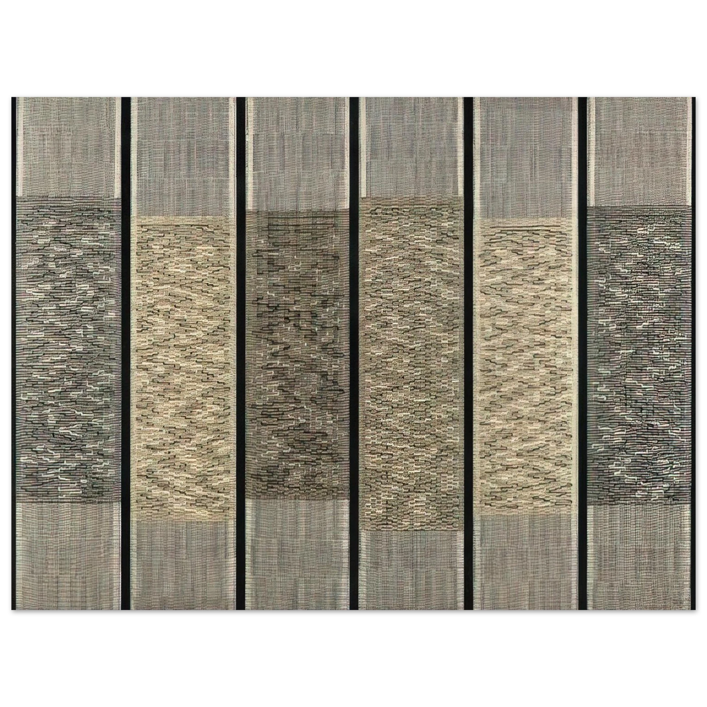 Anni Albers - SIX PRAYERS 1965  75x100 cm / 30x40inches Fine Art Poster