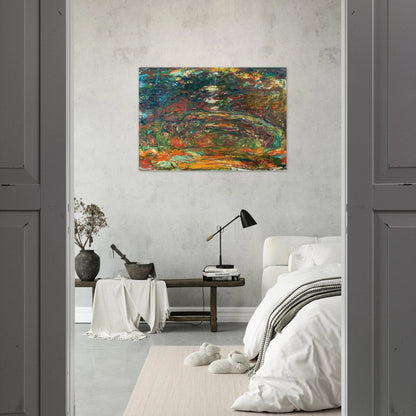 Path under the Rose Arches, Giverny - claude monet Brushed Aluminum Print - 70x100 cm / 28x40 inches | claude monet Aluminum Print | claude monet Prints