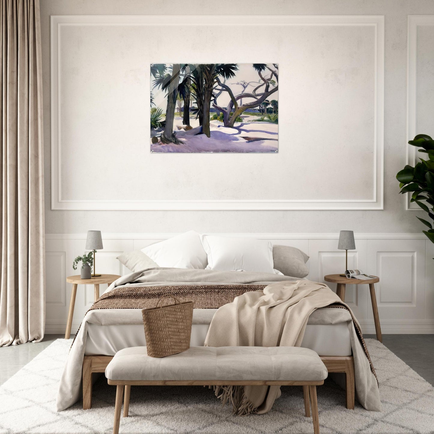Folly Beach, Charleston, South Carolina - Edward Hopper Acrylic Print - 70x100 cm / 28x40″ inches | Edward Hopper Wall Art | Edward Hopper Prints