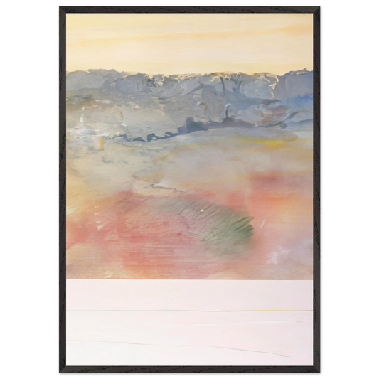 Rain Dance 2 - 1969 - Ronnie Landfield 70x100 cm / 28x40 inches Framed Art Print – Black Wooden Frame