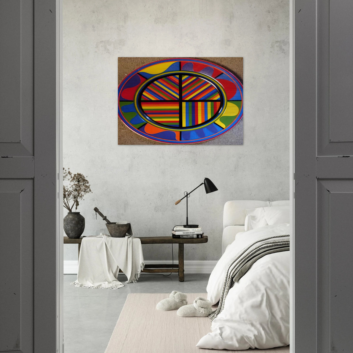 Lines in Four Directions - Sol LeWitt Brushed Aluminum Print - 70x100 cm / 28x40 inches | Sol LeWitt Aluminum Print | Sol LeWitt Prints