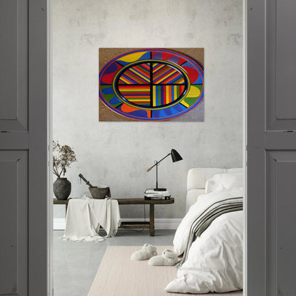 Lines in Four Directions - Sol LeWitt Brushed Aluminum Print - 70x100 cm / 28x40 inches | Sol LeWitt Aluminum Print | Sol LeWitt Prints