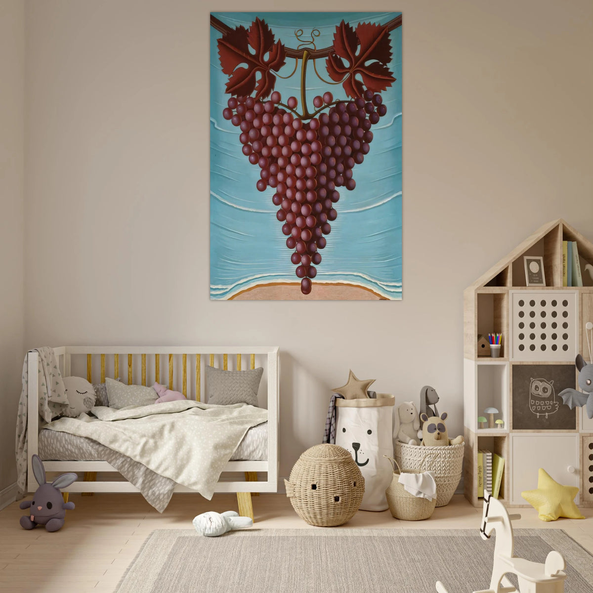 El Racimo De Uvas - 1944 - Maruja Mallo Art Prints - 100x150 cm / 40x60″ inches | Maruja Mallo Poster | Maruja Mallo Prints