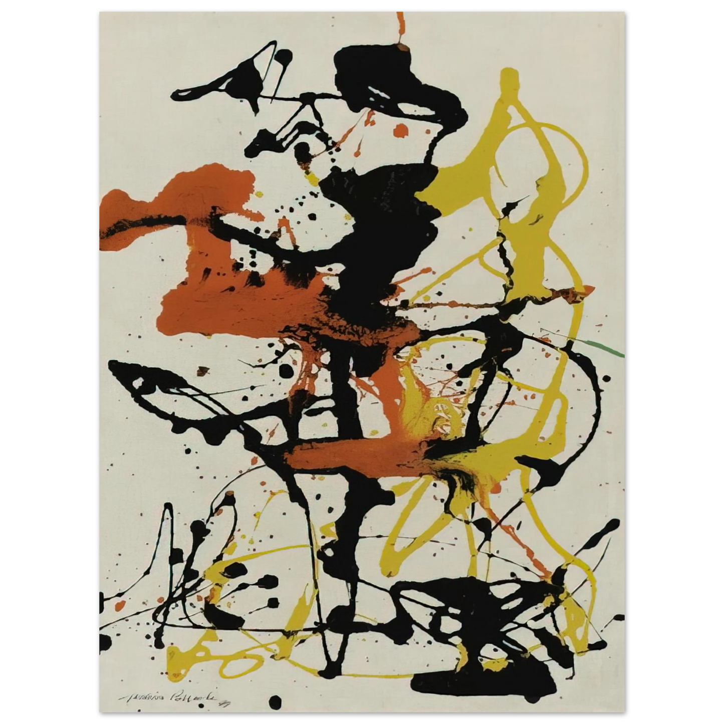 Jackson Pollock - NUMBER 26 1949  75x100 cm / 30x40inches Fine Art Poster