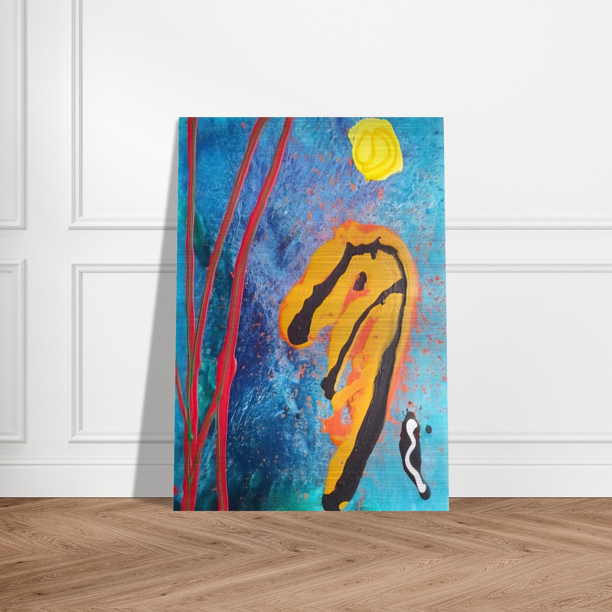Sky Ritual - 2002 - John Hoyland Brushed Aluminum Print - 70x100 cm / 28x40 inches | John Hoyland Aluminum Print | John Hoyland Prints
