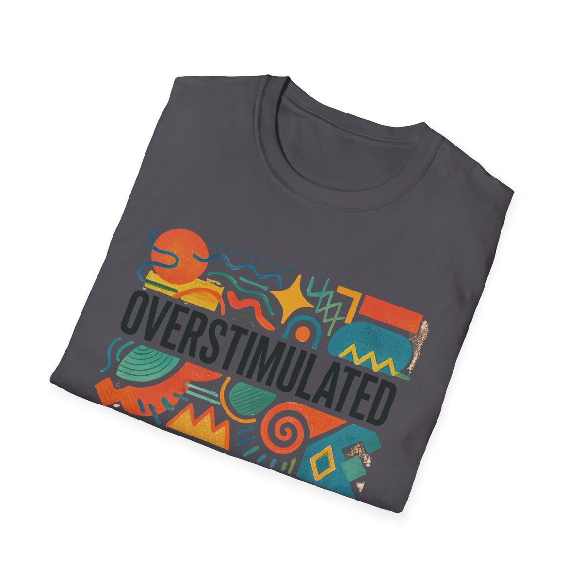 Überreiztes T-Shirt für Mama | Lustiges müdes Mama-Shirt | Weirdcore-Kleidung | Gen-Z-Humor-T-Shirt | Erschöpftes, aber ästhetisches T-Shirt