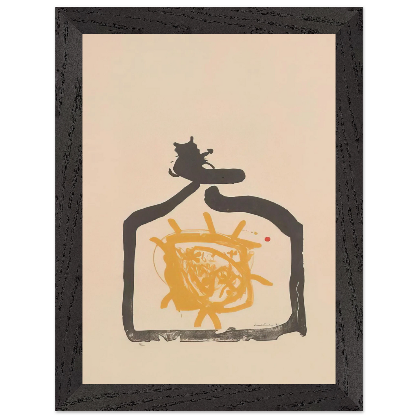 Helen Frankenthaler - May 26th Backwards - 1961 Wall art - 27x35 cm / 11x14 inches - Premium Wooden Framed Poster With Fine Art Paper-canvas - Wood frame