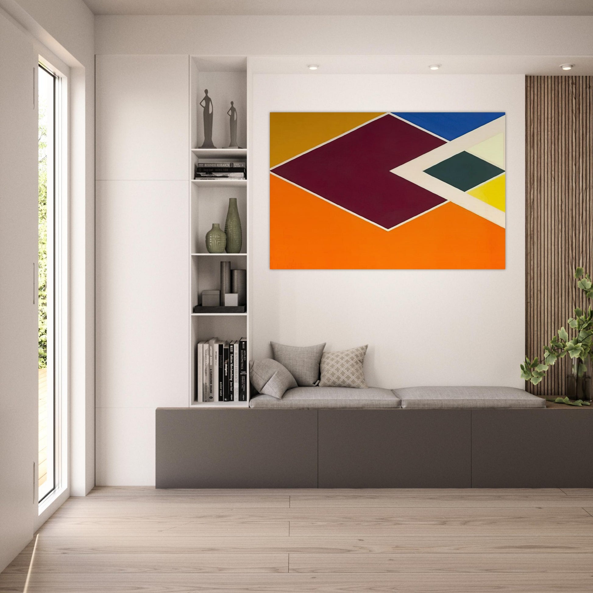 Batticaloa from the Diamond Drill series - Hard Edge Painting - Larry Zox Art Prints - 100x150 cm / 40x60″ inches | Larry Zox Poster | Larry Zox Prints