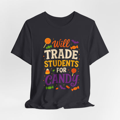 Ich tausche Schüler gegen Süßigkeiten – Lehrer-T-Shirt für Halloween – Niedliches Halloween-Kostüm