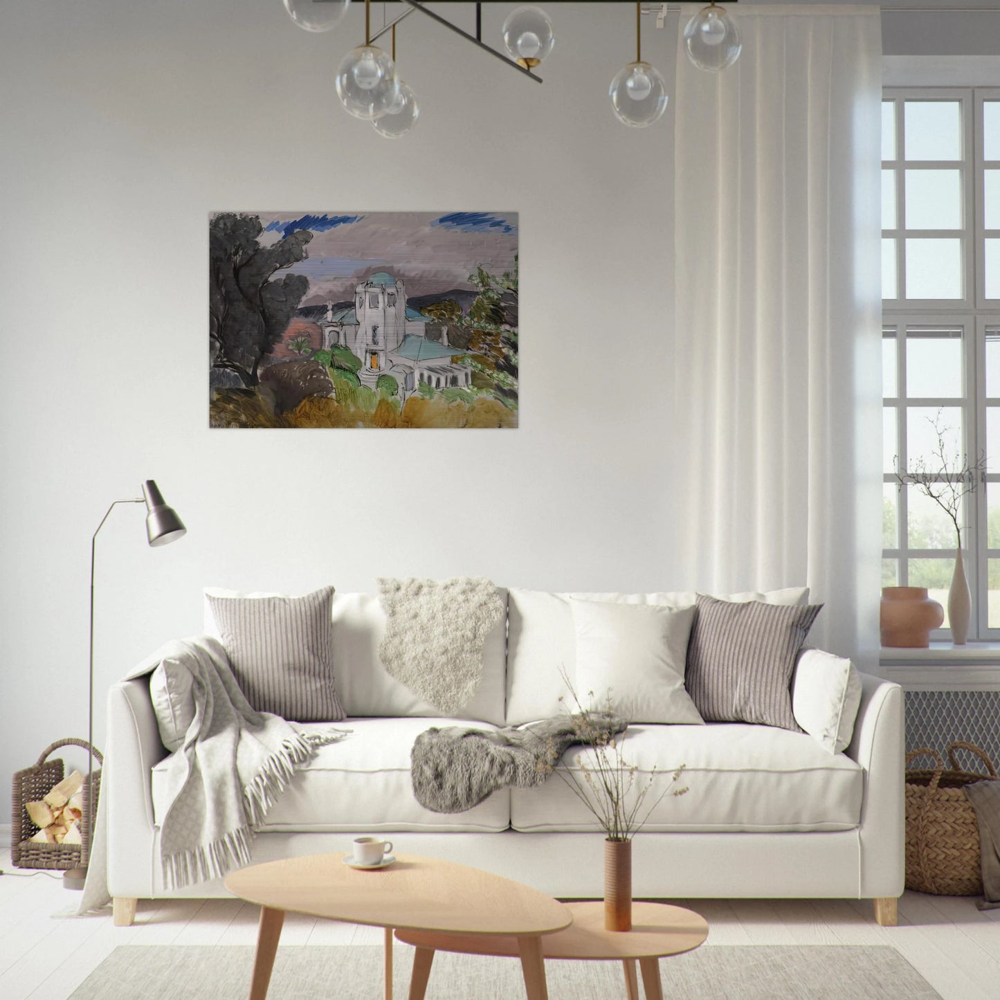 BLUE VILLA 1918 - Henri Matisse Brushed Aluminum Print - 70x100 cm / 28x40 inches | Henri Matisse Aluminum Print | Henri Matisse Prints