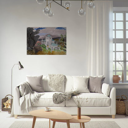BLUE VILLA 1918 - Henri Matisse Brushed Aluminum Print - 70x100 cm / 28x40 inches | Henri Matisse Aluminum Print | Henri Matisse Prints