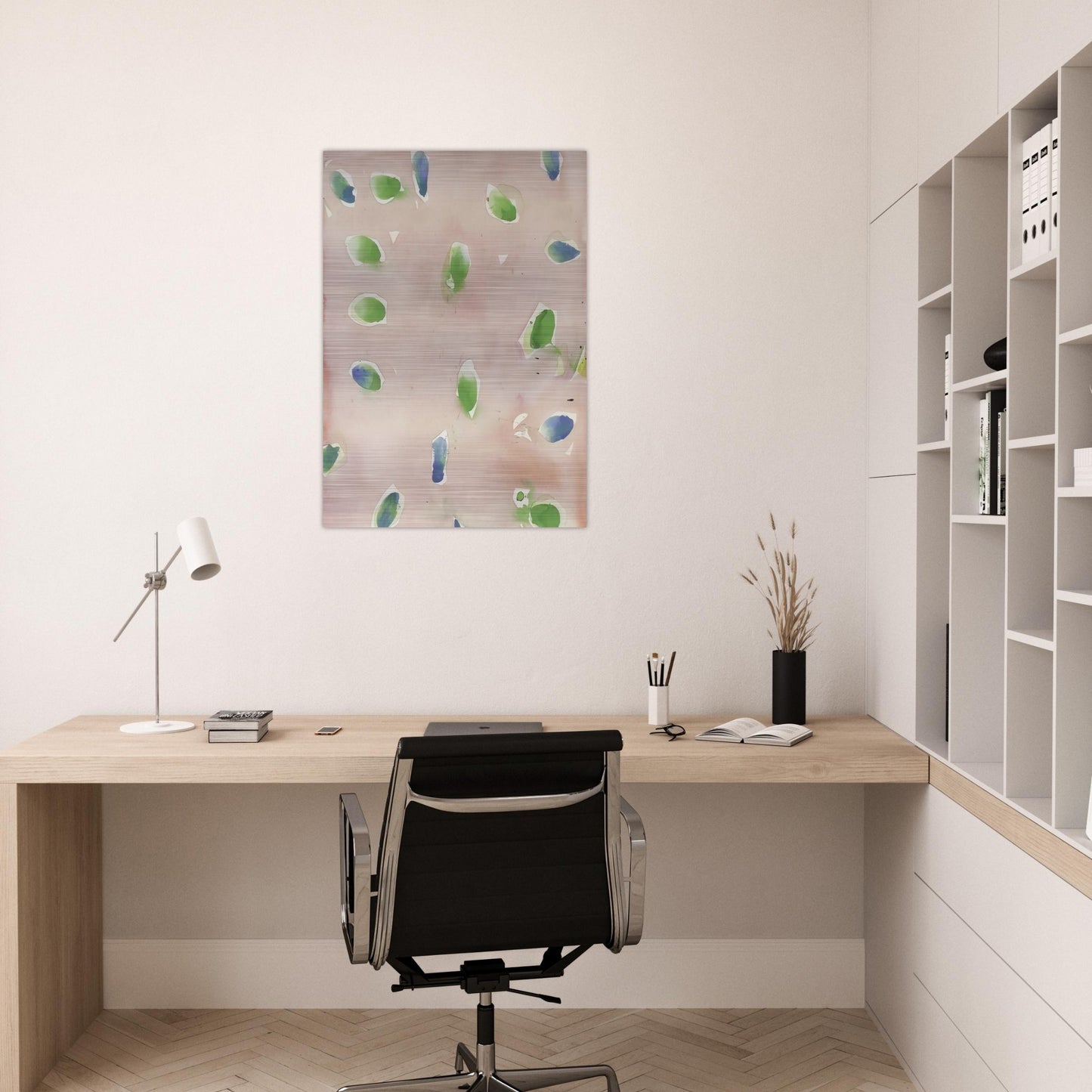 SF48-004 - Sam Francis Brushed Aluminum Print - 70x100 cm / 28x40 inches | Sam Francis Aluminum Print | Sam Francis Prints