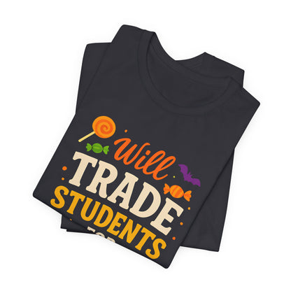 Ich tausche Schüler gegen Süßigkeiten – Lehrer-T-Shirt für Halloween – Niedliches Halloween-Kostüm