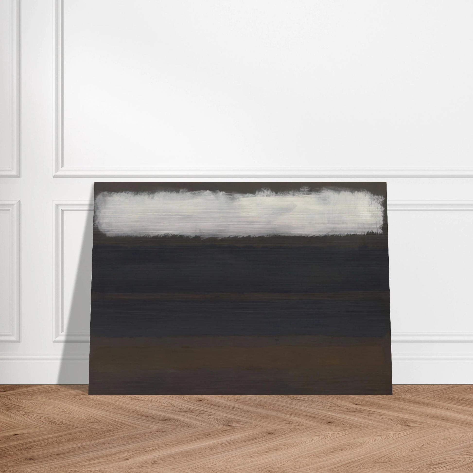 No. 14 Horizontals, White over Darks - 1961 - Mark Rothko Brushed Aluminum Print - 70x100 cm / 28x40 inches | Mark Rothko Aluminum Print | Mark Rothko Prints
